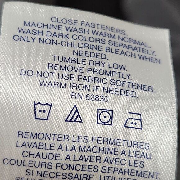 Lands Ends Windbreaker Jacket For Women Size Medium Black Hooded Elastic Waist - Picture 16 of 16